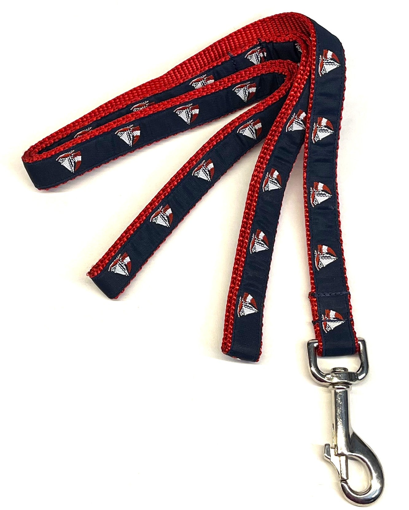 Navy with Sailboats Dog Leash 3/4