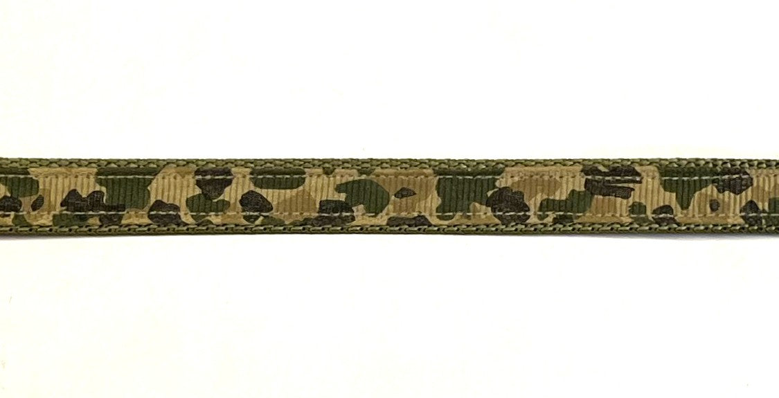 Olive Camo Chain Martingale Collar 1/2