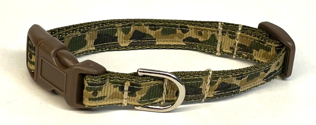 Olive Camo Dog Collar 1/2