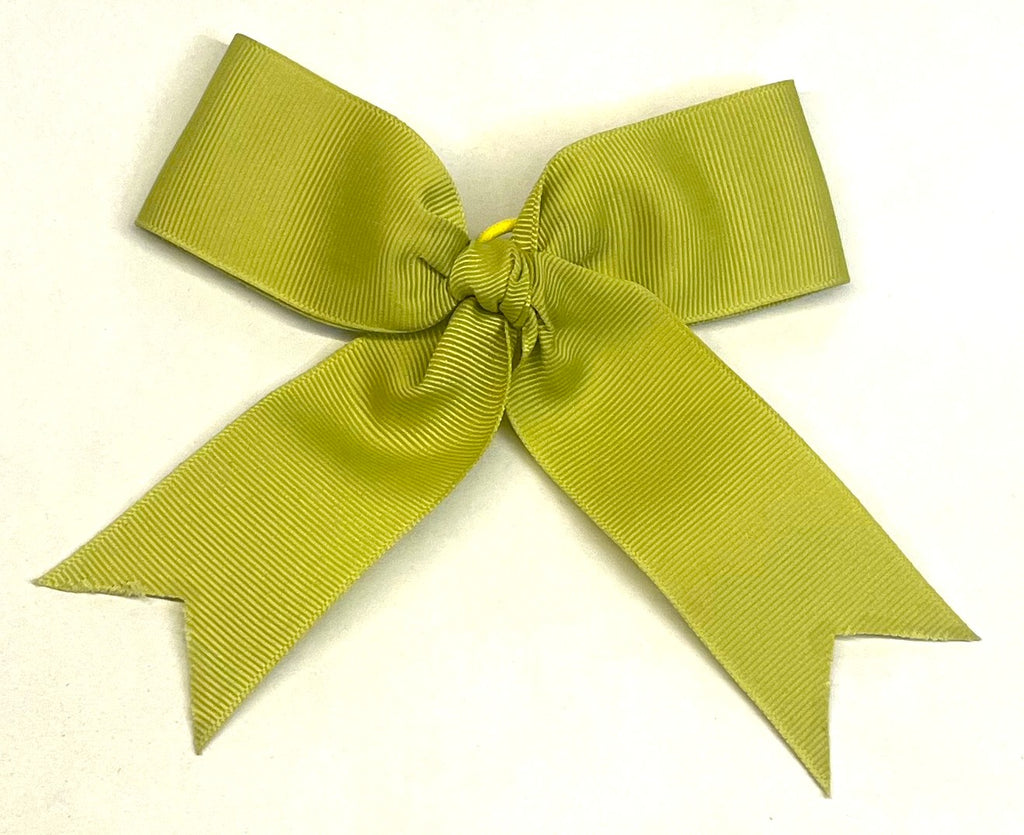 Olive green collar bow