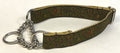 Olive, Tan, Red Paisley Design Chain Martingale Collar 1in