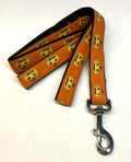 Orange with Jack-o-Lanterns Dog Leash 1in
