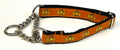 Jack-o'-Lantern Chain Martingale Collar 3/4