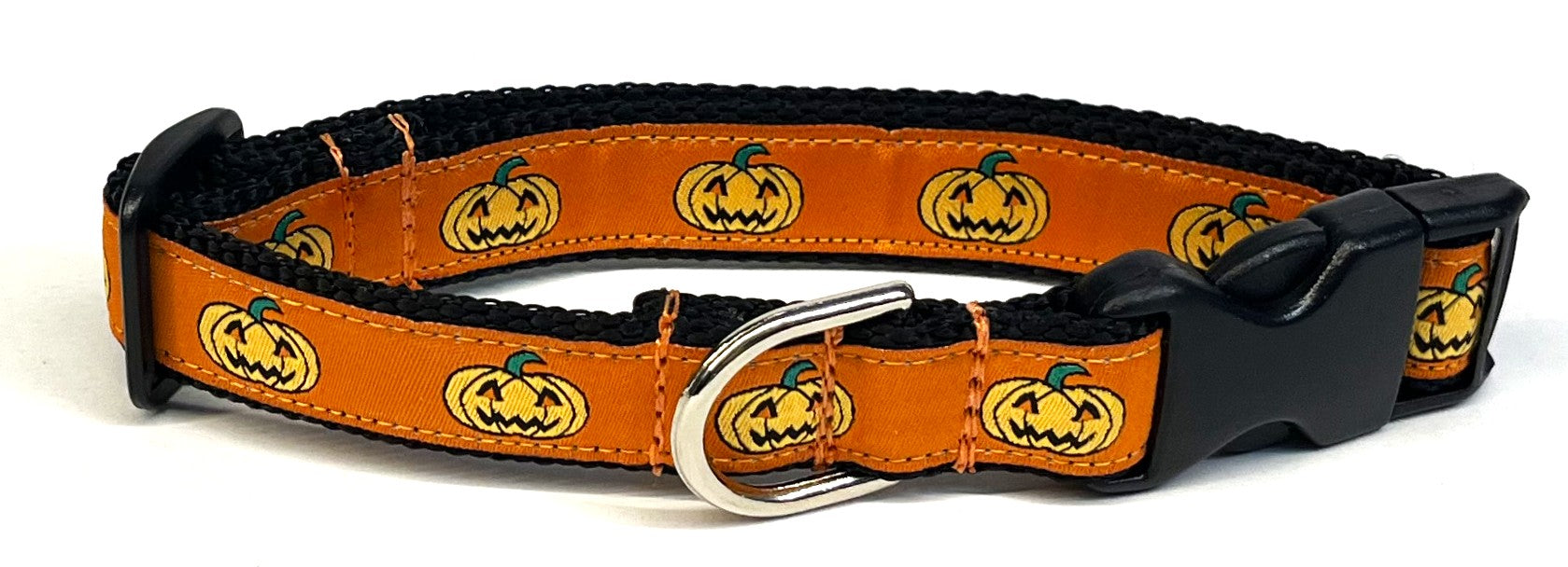 Jack-o'-Lantern Dog Collar 3/4