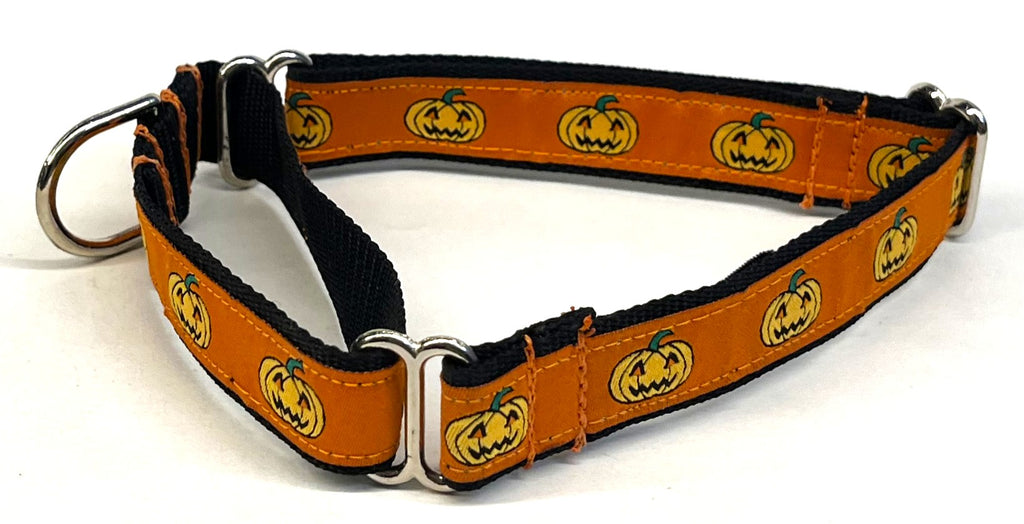 Jack-o'-Lantern Martingale Collar 3/4