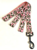 Pink Camo Dog Leash 1in