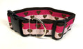Pink, Light Pink with Brown Hearts Collar 2in