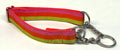 Pink, Orange, and Green Stripe Chain Martingale Collar 1in