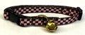 Pink and Brown Checkered Cat Collar