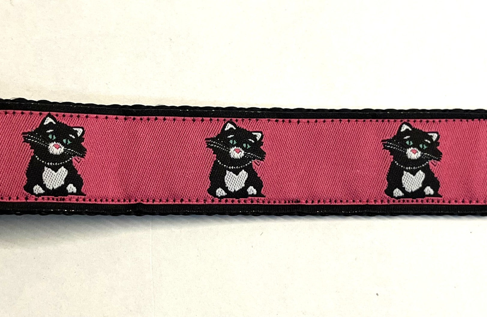 Pink with Cats Dog Leash 1in