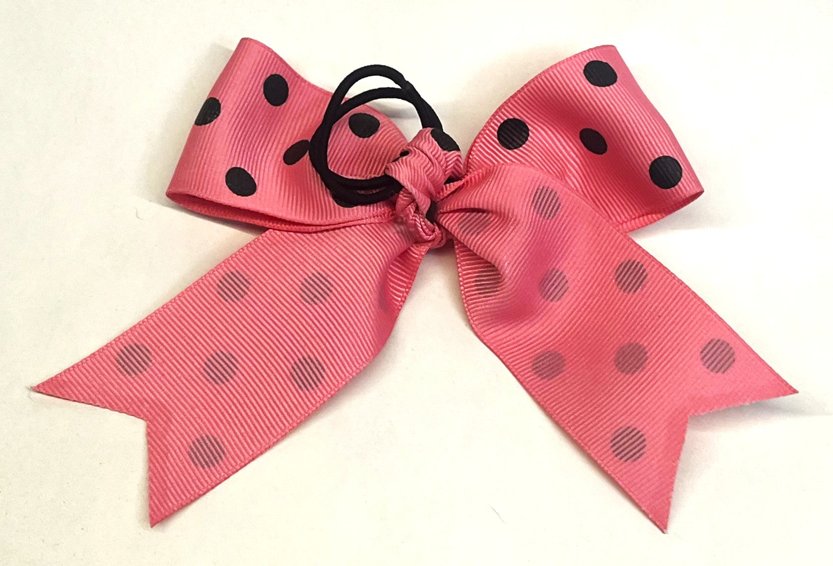 Pink with Black Dots Bow