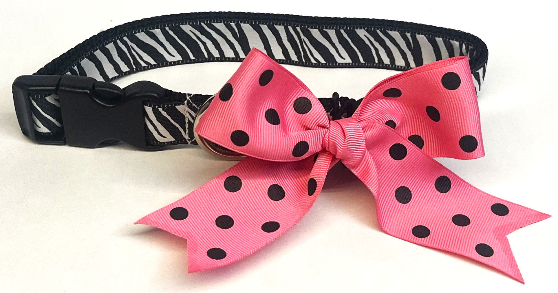 Pink with Black Dots Bow