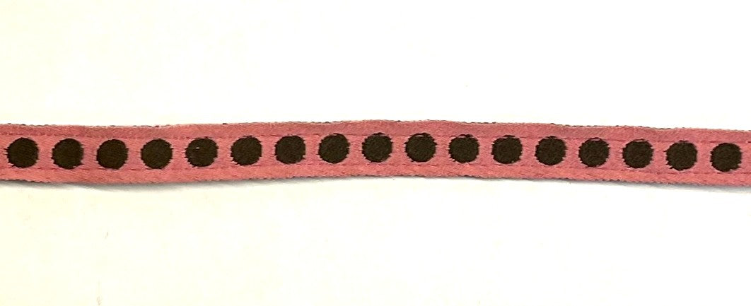 Pink with Brown Dots Cat Collar