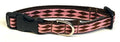 Pink with Brown Diamonds Dog Collar 3/4