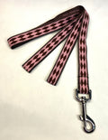 Pink with Brown Diamonds Dog Leash 3/4