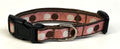 Pink with Brown, White, and Pink Dots Dog Collar 1/2