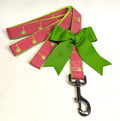 Pink with Green Palm Trees Dog Leash 1in