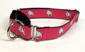 Pink with Poodles Martingale Collar 1in