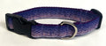 Purple Ombré Snake Skin Dog Collar 1in