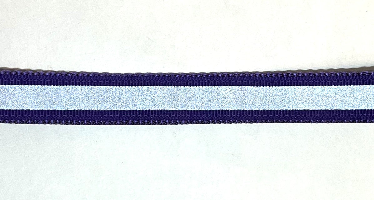 Purple Reflector Dog Collar 3/4