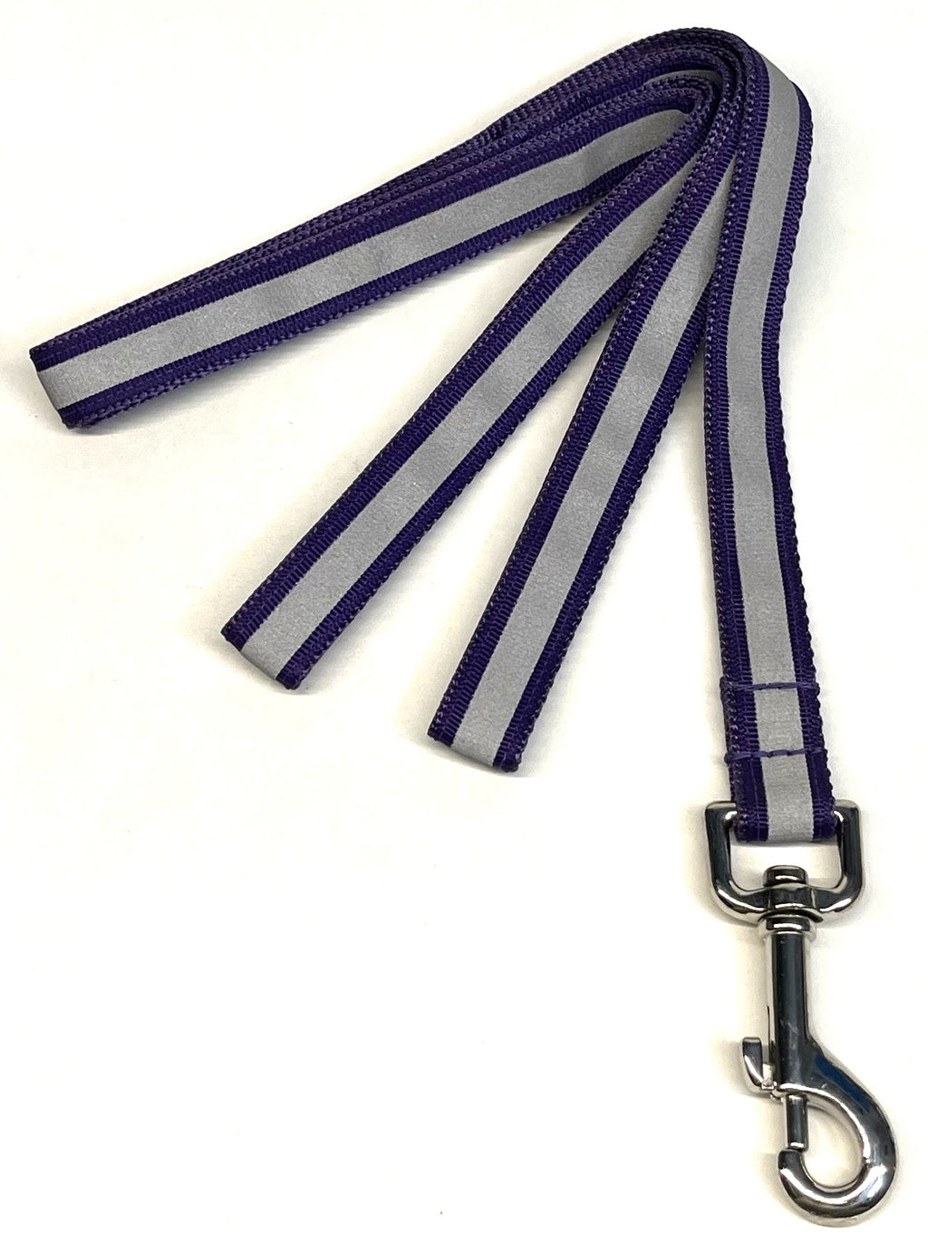 Purple Reflector Dog Leash 3/4