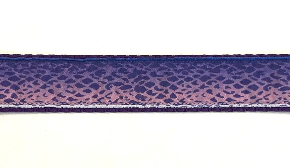 Purple Ombré Snake Skin Martingale Collar 1in