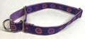 Purple with Pink, Purple, & Lavender Flowers Martingale Collar 1in