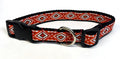 Red Diamond Design Dog Collar 1in