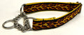 Red and Yellow Flames Chain Martingale Collar 1in