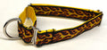Red and Yellow Flames Martingale Collar 1in