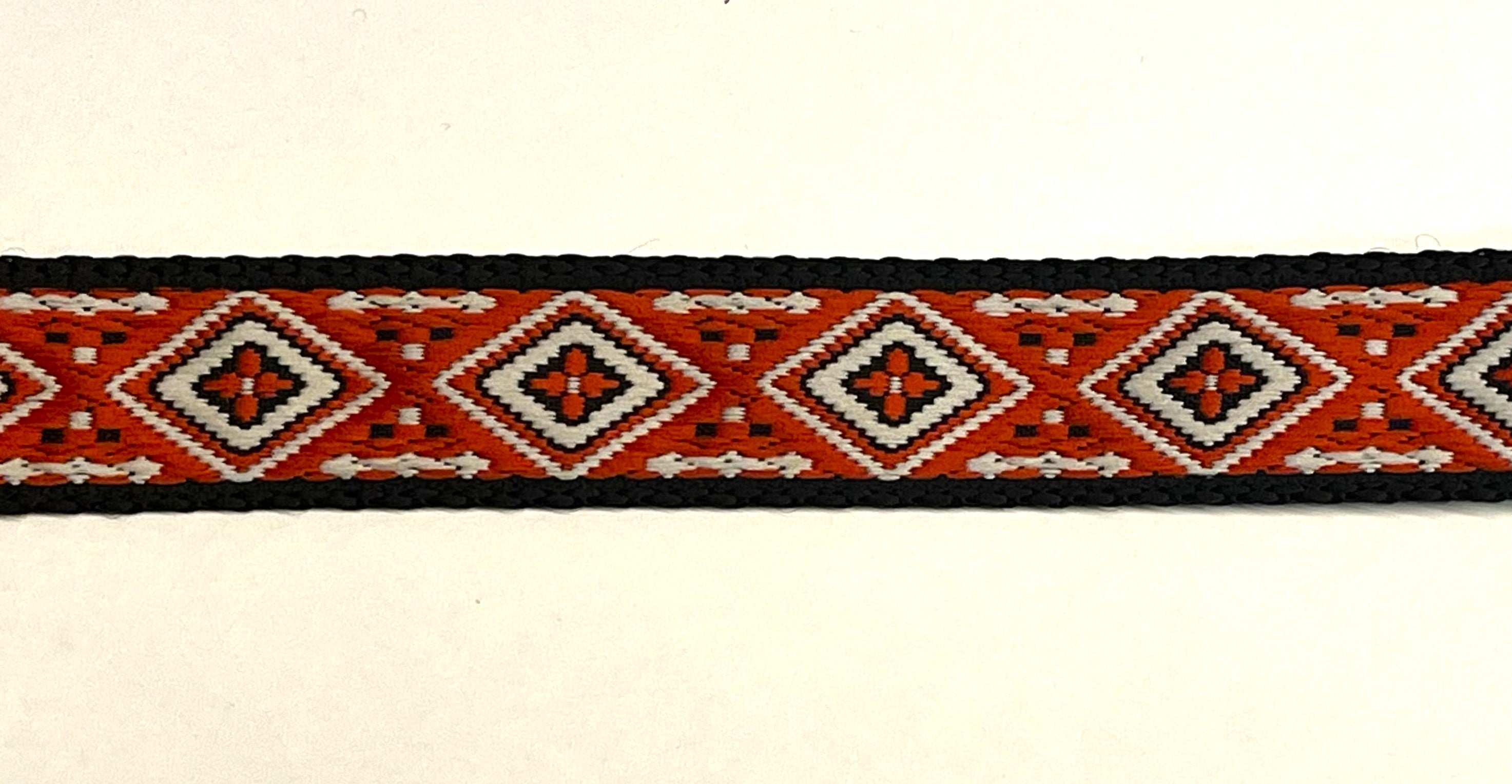 Red Diamond Design Dog Collar 1in