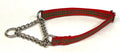Red & Green Plaid Chain Martingale Collar 1/2