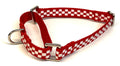 Red & White Checkered Martingale Collar 1/2