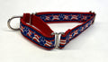 Patriotic Paws and Stars Martingale Collar 3/4