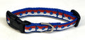 Red and White with Blue Dots Dog Collar 1/2