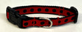 Red with Black Dots Dog Collar 1/2