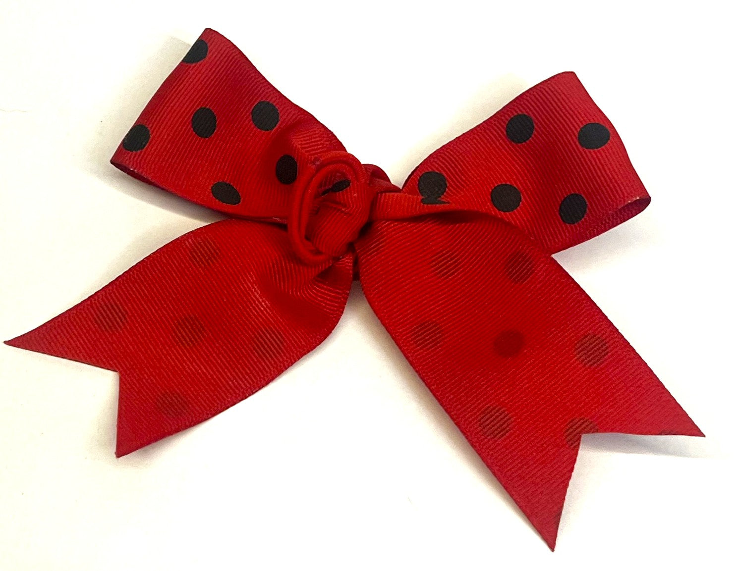 Red with Black Dots Bow