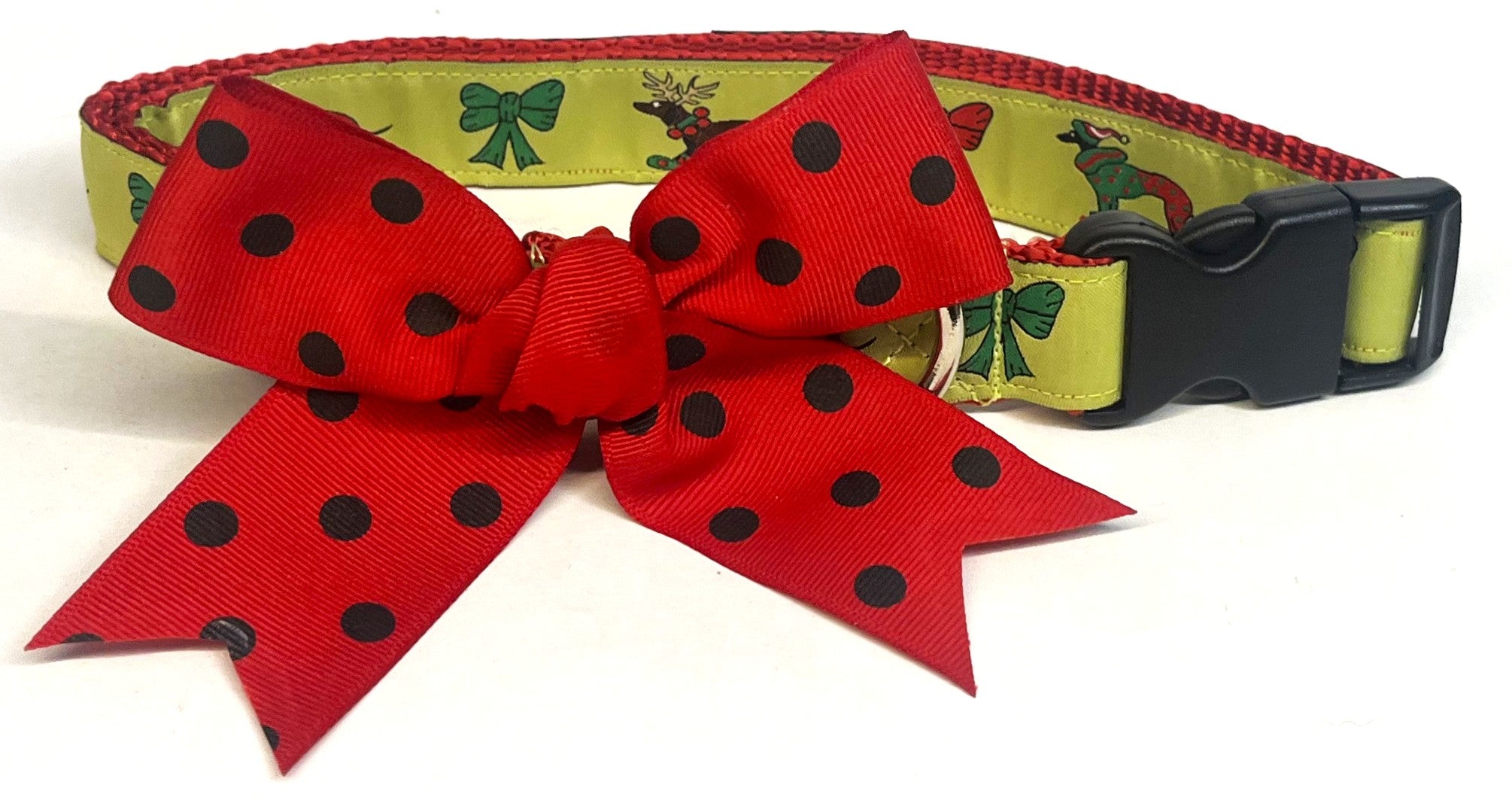 Red with Black Dots Bow