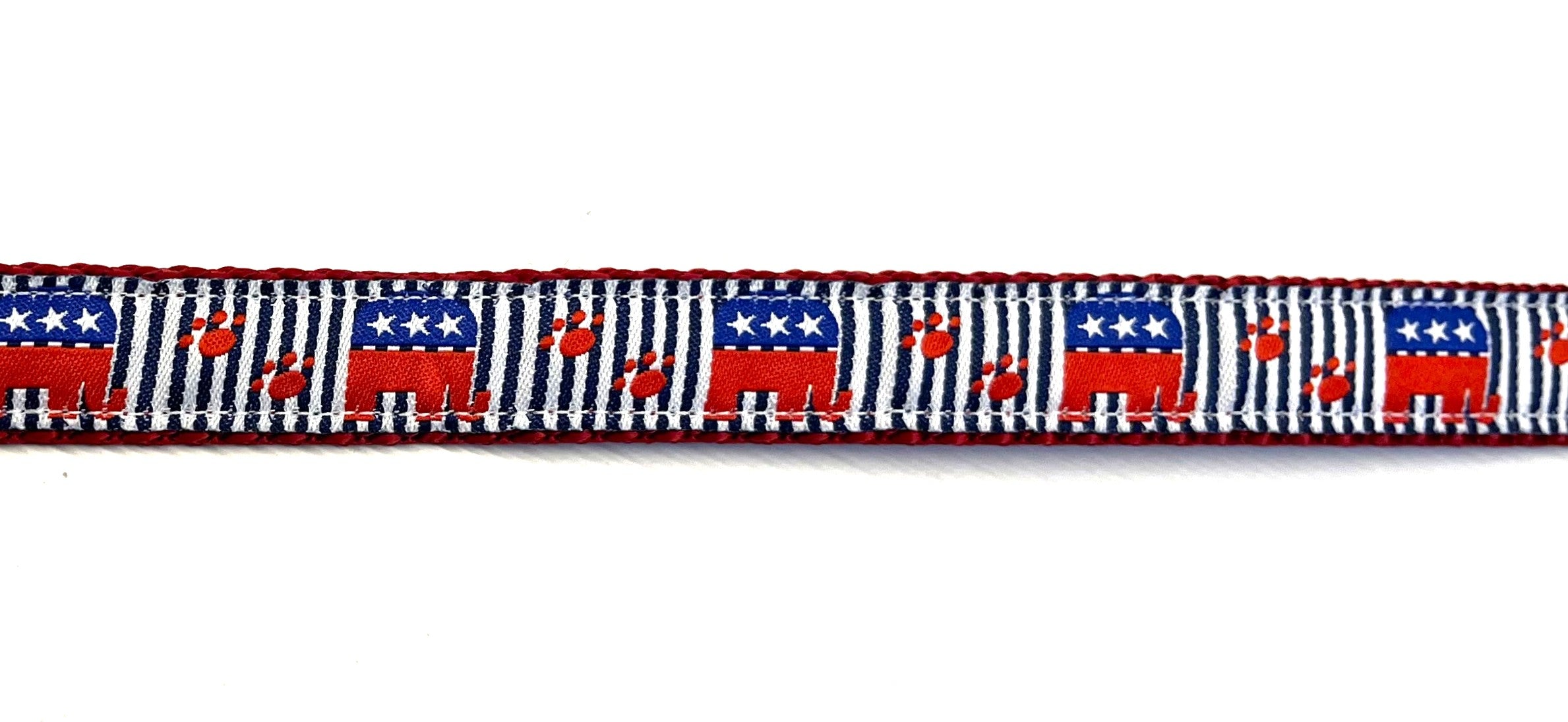 Republican Elephant and Paws Dog Collar 3/4