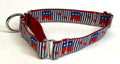 Republican Elephants and Paws Martingale Collar 1in