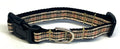 Tan, Black & Red Plaid Dog Collar 1/2