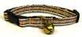 Tan, Black, and Red Plaid Cat Collar