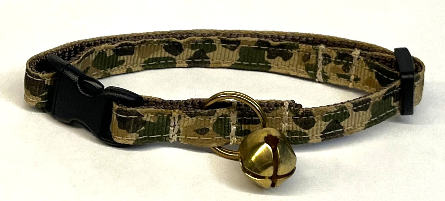 Tan Camo Cat Collar
