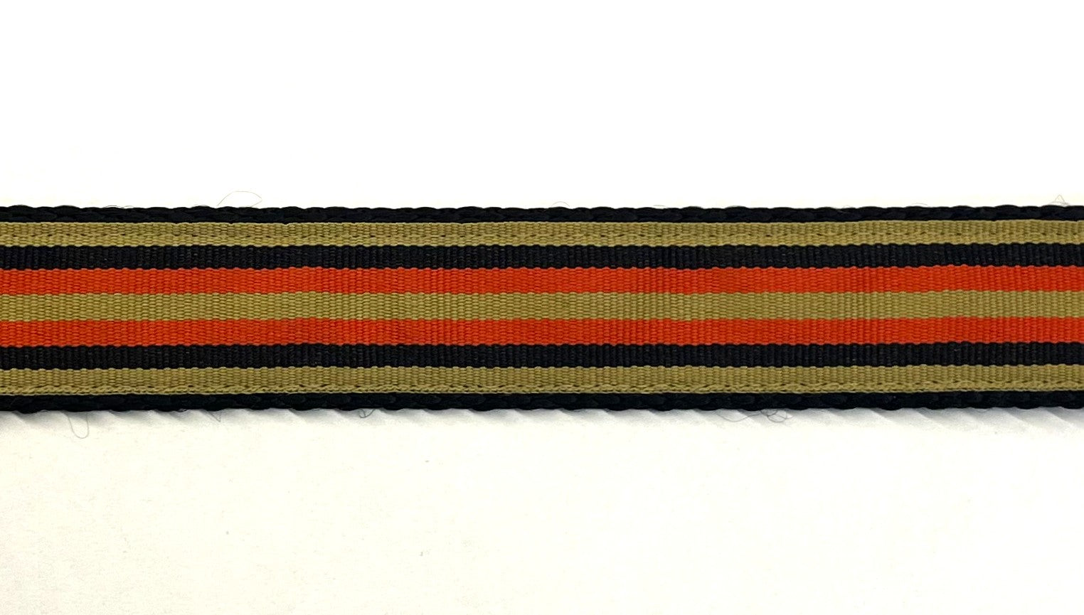 Tan, Black, and Red Stripes Dog Leash 1in