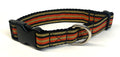 Tan, Black, and Red Stripes Dog Collar 1in