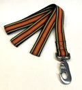 Tan, Black, and Red Stripes Dog Leash 1in