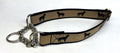 Tan with Black Labs Chain Martingale Collar 1in