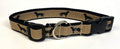 Tan with Black Labs Dog Collar 1in