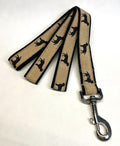Tan with Black Labs Dog Leash 1in