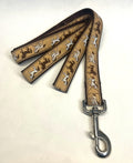 Tan with Brown Horses Dog Leash 1in